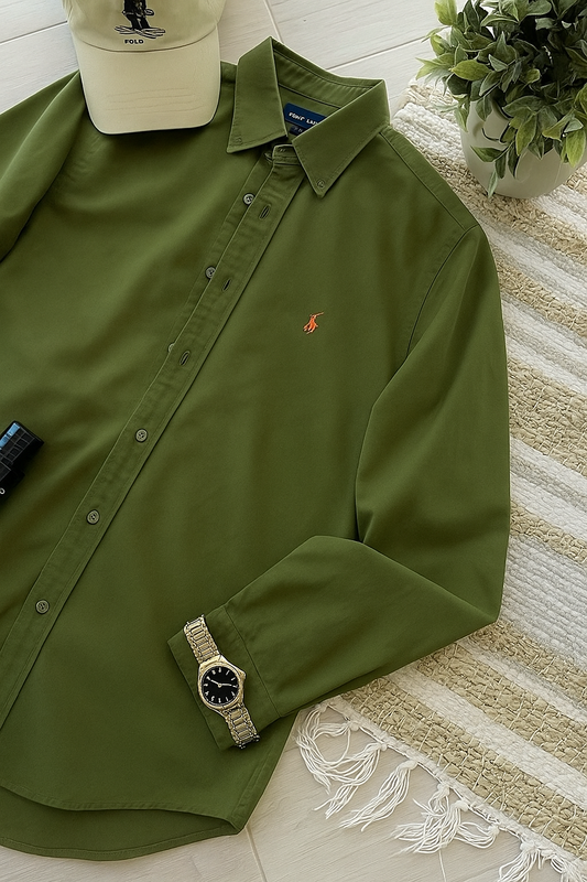 Pure Luxe Cotton Shirt - Premium Edition [Green]