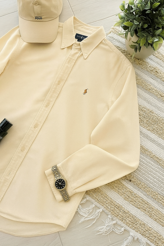 Pure Luxe Cotton Shirt - Premium Edition [Beige]