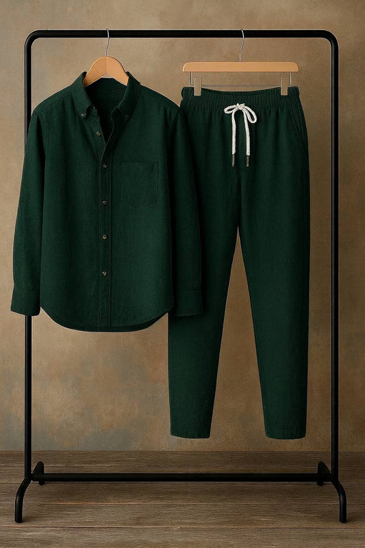 Breezy Linen Co-Ords – Effortless Style [Green]