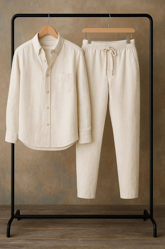 Breezy Linen Co-Ords – Effortless Style [cream]